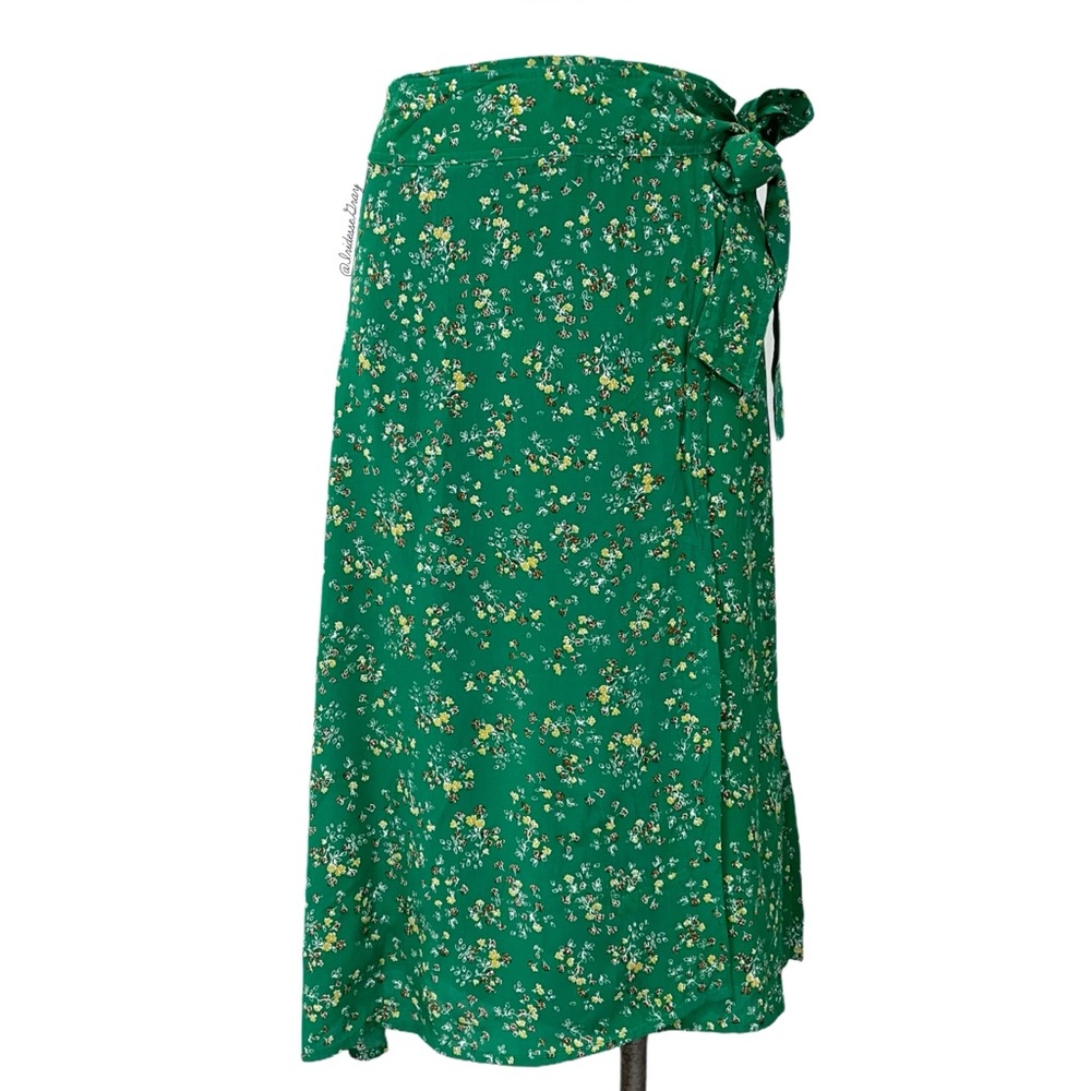 Faithfull the Brand- Valencia Green Floral Skirt